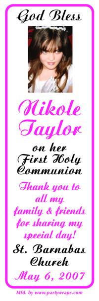 Communion Square Photo Bookmarker