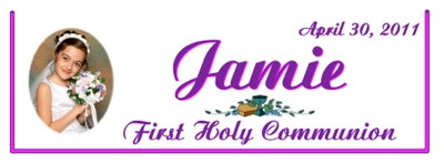 Communion Photo Goodie Bag Top