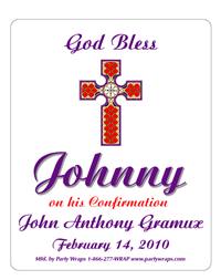 Confirmation Stained Glass Label