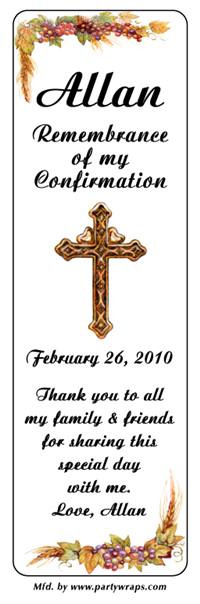 Confirmation Gold Cross Bookmarker
