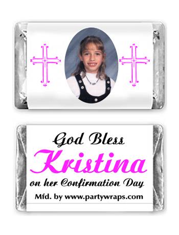 Confirmation Miniature Candy Bars - with a Photo