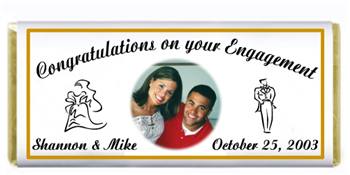 Engagement Bride & Groom Photo Candy Bar