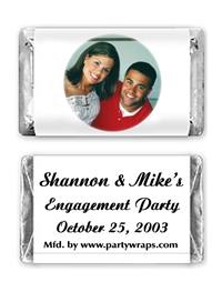 Engagement Miniature Candy Bars - with a Photo