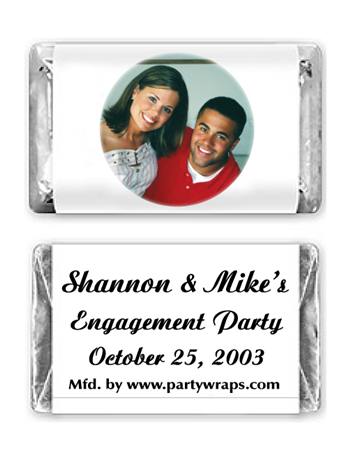Engagement Miniature Candy Bars - with a Photo