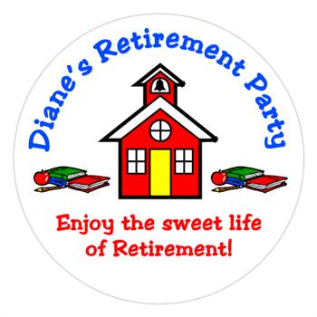 Retirement Schoolhouse Lollipop
