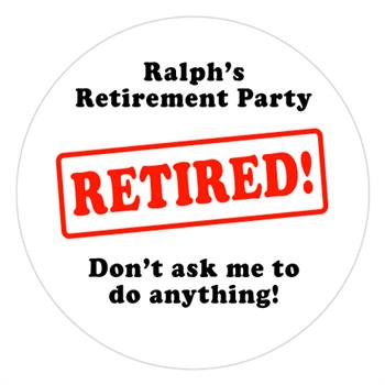 Retirement Stamp Lollipop