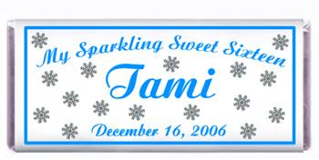 Sweet 16 Snowflakes Candy Bar