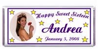 Sweet 16 Photo Stars Candy Bar