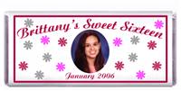 Sweet 16 Snowflakes Photo Candy Bar