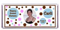 Sweet 16 Polka Dots Photo Candy Bar