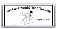 Wedding Stick Figure Bride & Groom Candy Bar