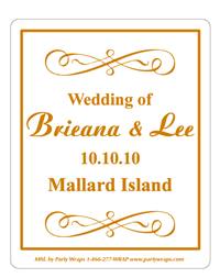 Wedding Scroll Label