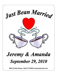 Wedding Coffee Cups Label