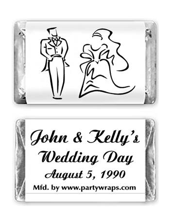 Wedding Miniature Candy Bars - Graphic