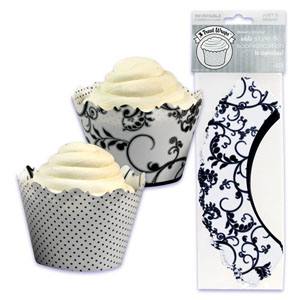 Black & White Cupcake Wrapper