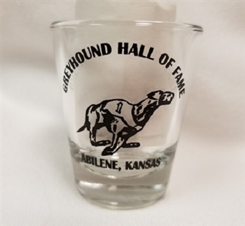 Greyhound Hall of Fame Shot Glass