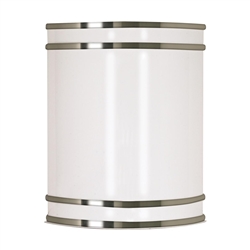 Vertical Wall Sconce with a brushed nickel finish