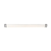 Vanity Light Fixture with white glass and black finish
