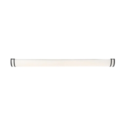 Vanity Light Fixture with white glass and black finish