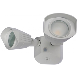 White Dual Head Security Light