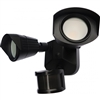 Black LED Security light with a motion sensor