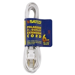 6 FT White Extension Cord