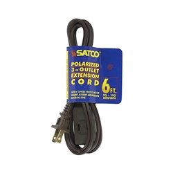 6 FT Brown Extension Cord
