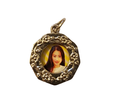 Round Photo Picture Frame Charm