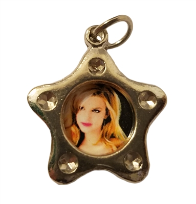 Star Shaped Photo Picture Frame Charm