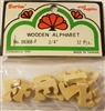 Darice Crafts 3/4" Wooden Alphabet Block Letter F, 12 pcs