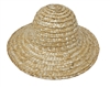 12" Round Natural Straw Sun Hat for Dolls