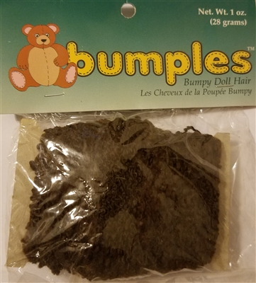 One & Only Creations Bumples Dark Brown Bumpy Doll Hair doll making hair supply