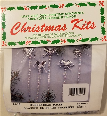 Bubble Bead Icicle Beaded Christmas Ornament Kit