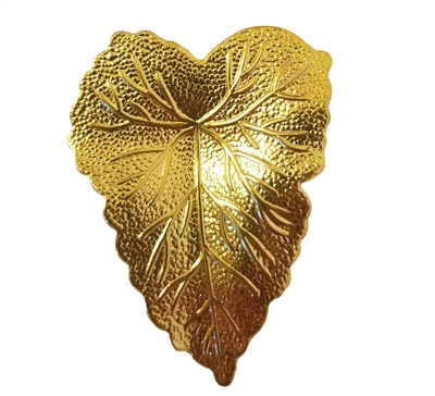 Gold Tone Metal Leaf Jewelry Findings