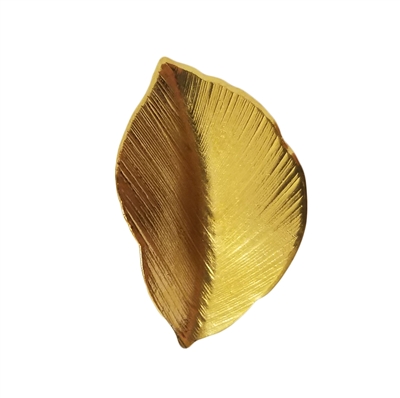 Gold Tone Metal Leaf Jewelry Findings