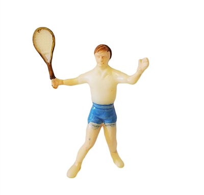 Set of 2 Miniature Plastic Tennis Players