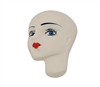 Lady with Blue Eyes Poly Porcelain Resin Deco Face Cameo Head