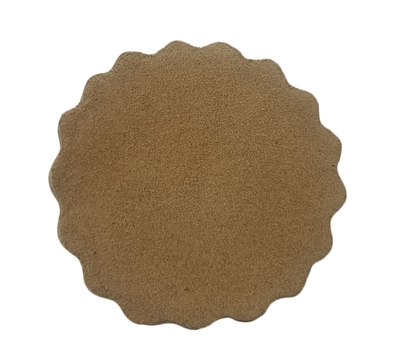 Genuine Suede Leather Scalloped Rounds