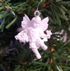 1-1/4" Miniature White Angel with Vine Christmas Ornament