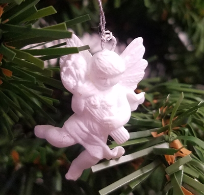 1-1/4" Miniature Angel with Bouquet Christmas Ornament