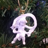 1-1/2" White Resin Angel Christmas Ornament
