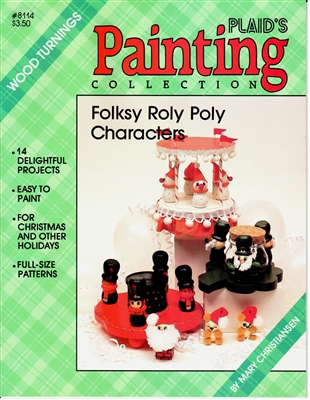 Folksy Roly Poly Characters Wood Turnings