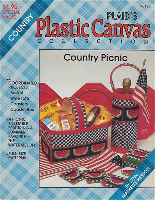 Country Picnic Plastic Canvas Book