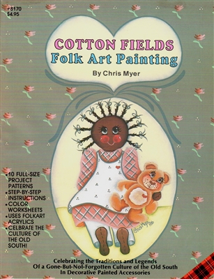 Cotton Fields Folk Art Painting