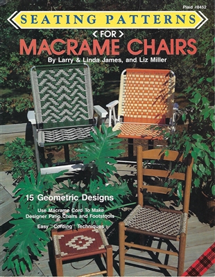 Seating Patterns for Macrame Chairs doll making hair supply