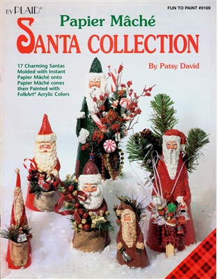 Papier Mache Santa Collection