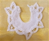 4" Battenburg Lace White Crochet Collar for Sewing Baby Doll Clothes, 12 ct