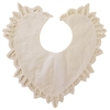 14" Battenburg Lace White Cotton Collar