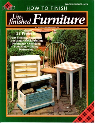 How to Finish Un-Finished Furniture