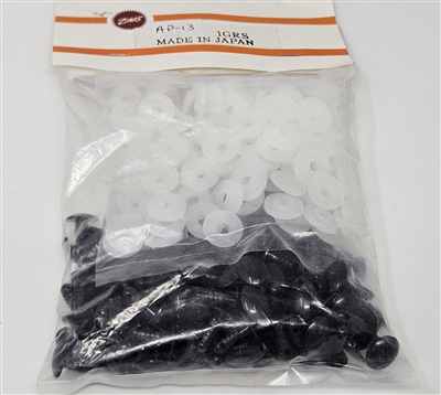13mm oval black comic plastic safety eyes bulk 72 pair with locking washers amigurumi doll making